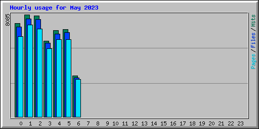 Hourly usage for May 2023