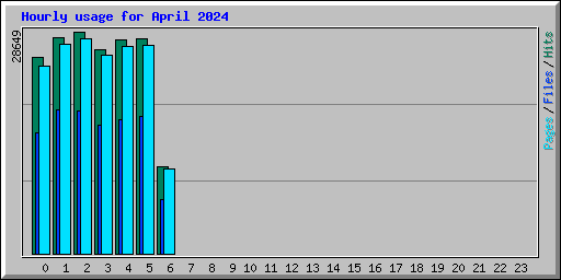 Hourly usage for April 2024