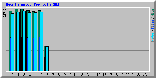 Hourly usage for July 2024