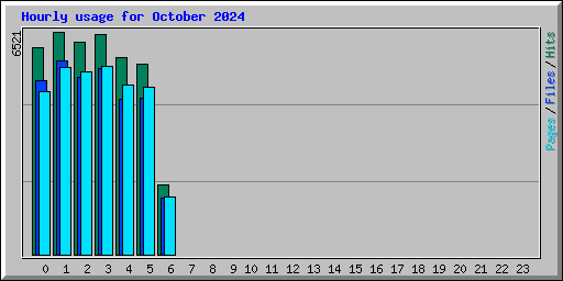 Hourly usage for October 2024